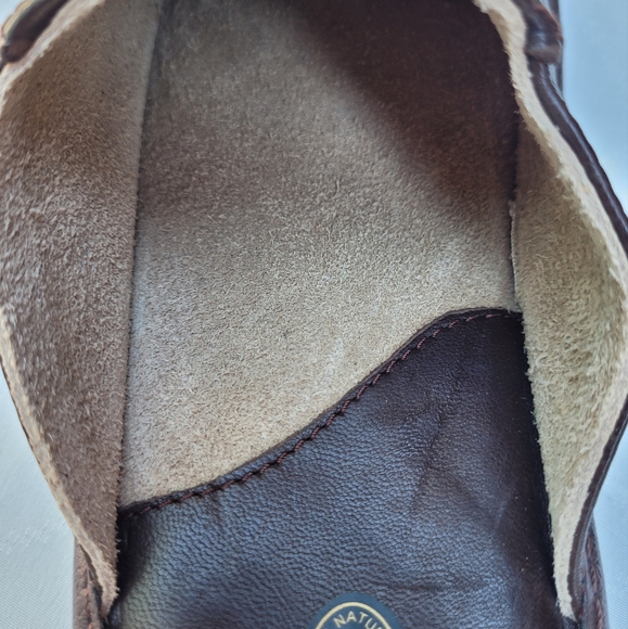 All leather dark brow slippers - Picture 2 of 4